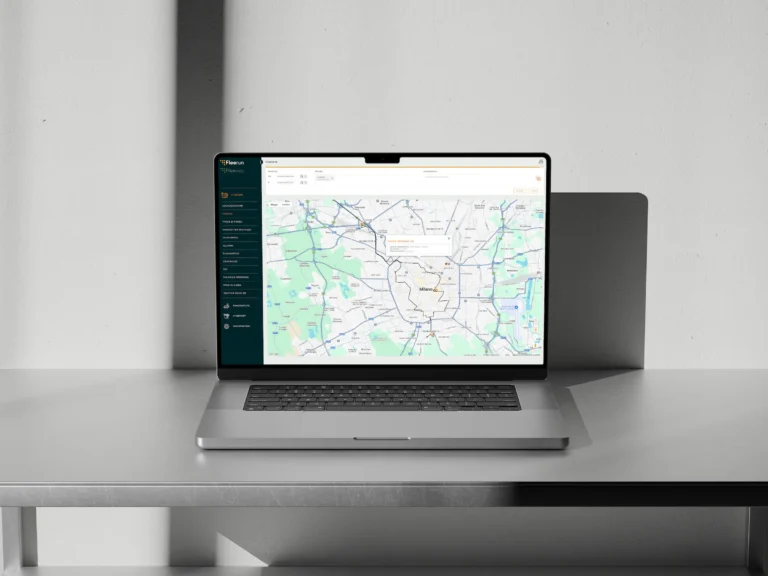 schermata di fleerun, software per la localizzazione gps dei mezzi utile per contrastare il caro benzina